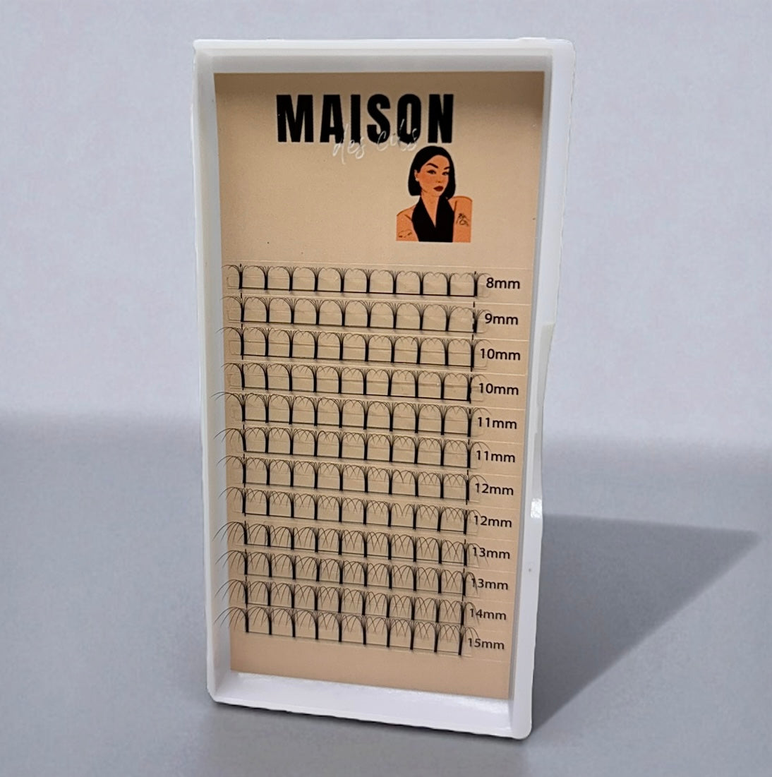 Bouquets Préfaits 6D – 0,07 mm – Courbure C – 12 rangées