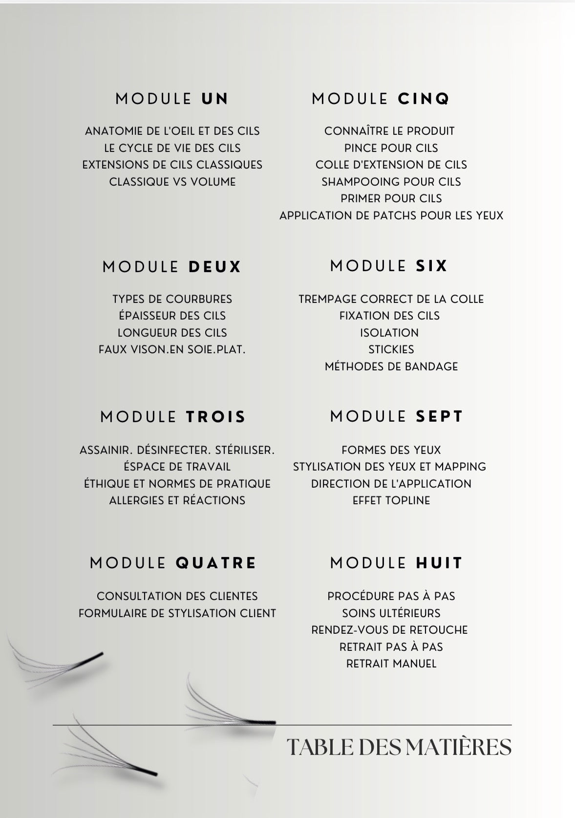 Ebook : Formation Extensions de Cils Classique (Cil à Cil)
